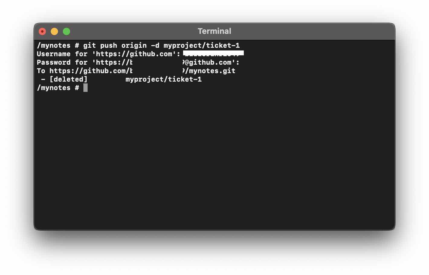 Git Delete Branch Locally and Remotely at Origin
